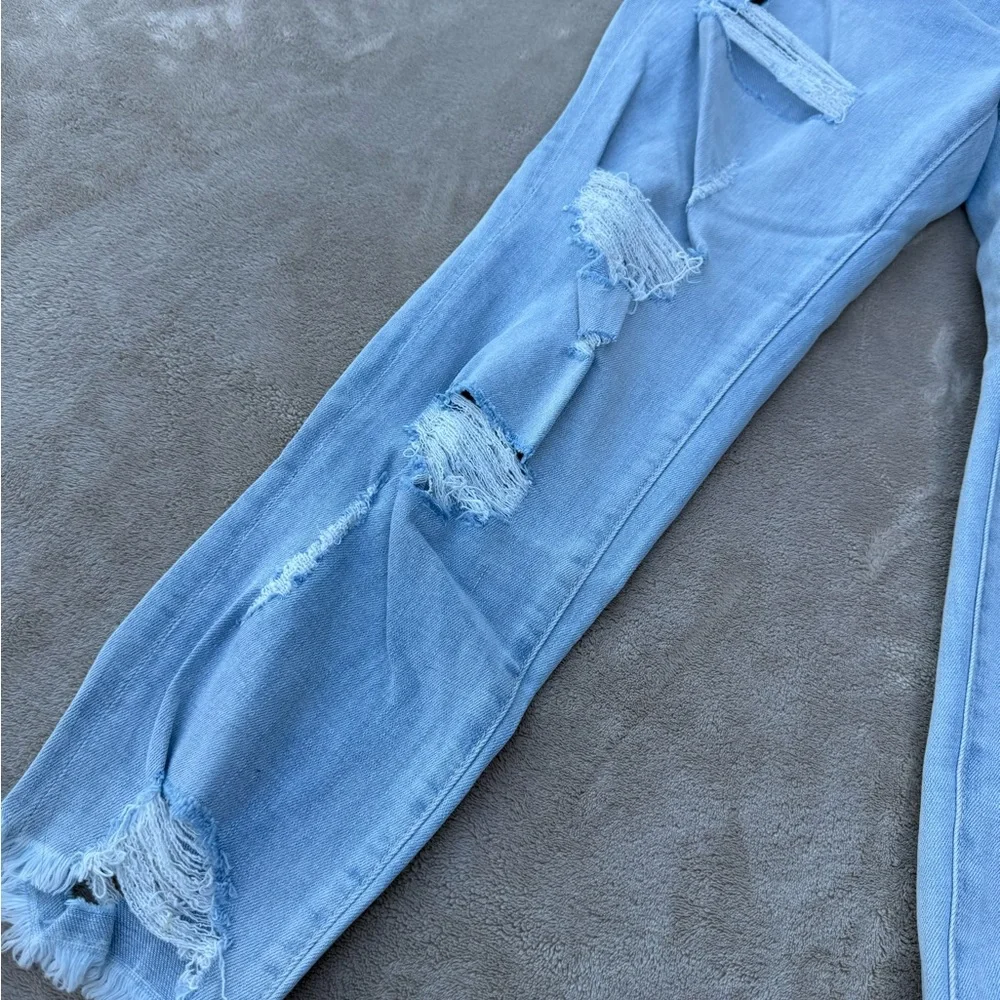 Ny&Co Soho Boyfriend Distressed Light Blue Women's Jeans size 10 - Picture 3 of 7